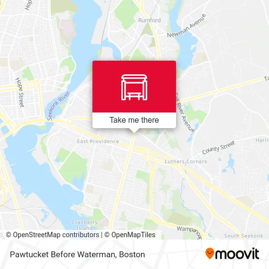 Pawtucket Before Waterman map