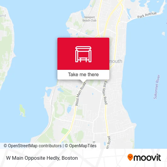 W Main Opposite Hedly map