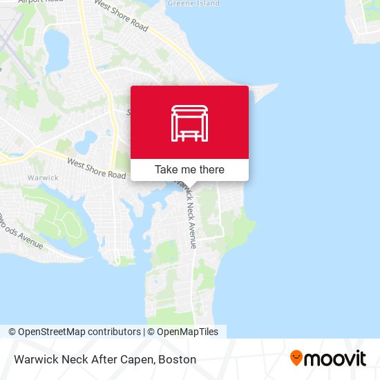 Mapa de Warwick Neck After Capen
