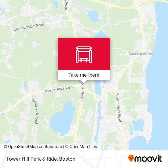 Tower Hill Park & Ride map