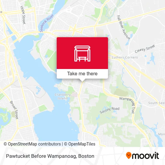 Pawtucket Before Wampanoag map