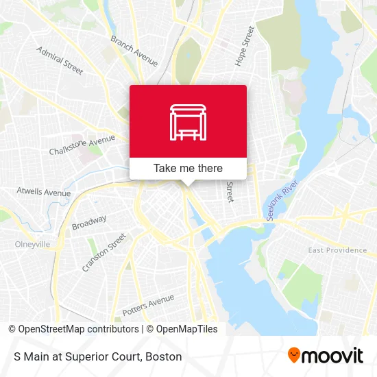 S Main at Superior Court map