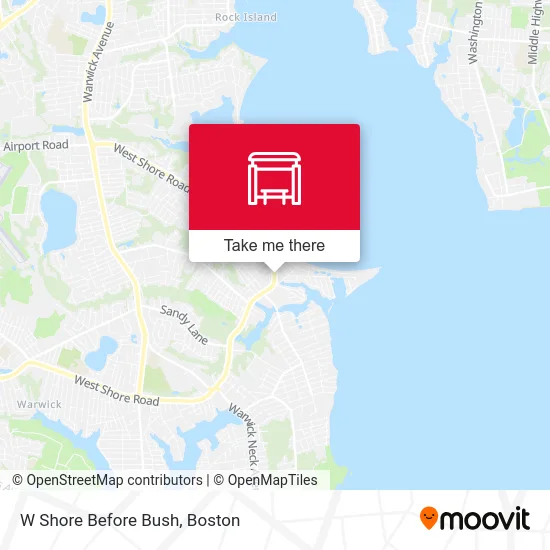 W Shore Before Bush map