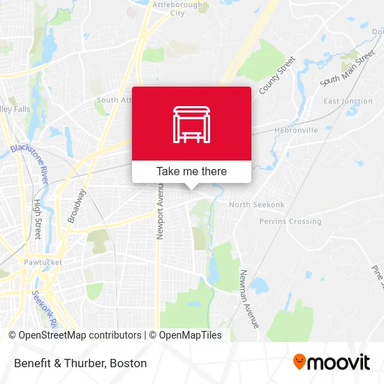 Benefit & Thurber map