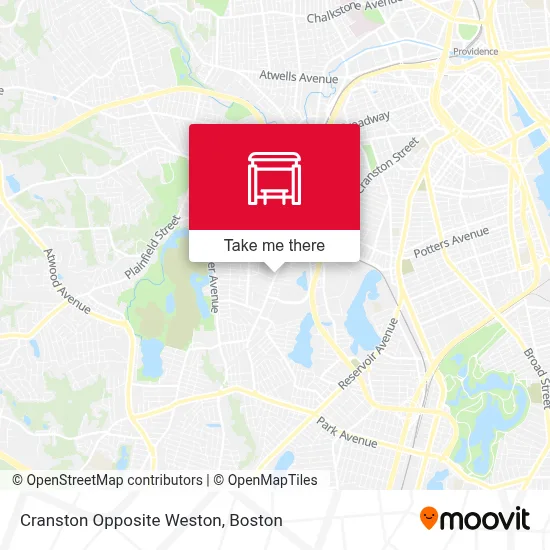 Cranston Opposite Weston map