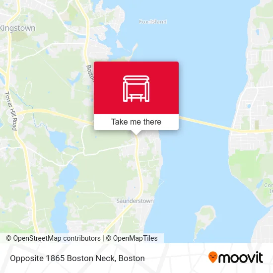 Opposite 1865 Boston Neck map