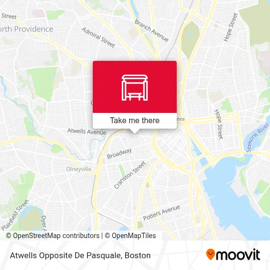 Atwells Opposite De Pasquale map