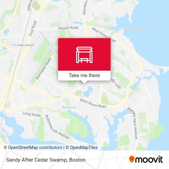 Sandy After Cedar Swamp map