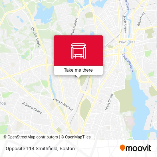 Opposite 114 Smithfield map