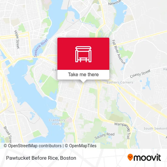 Pawtucket Before Rice map