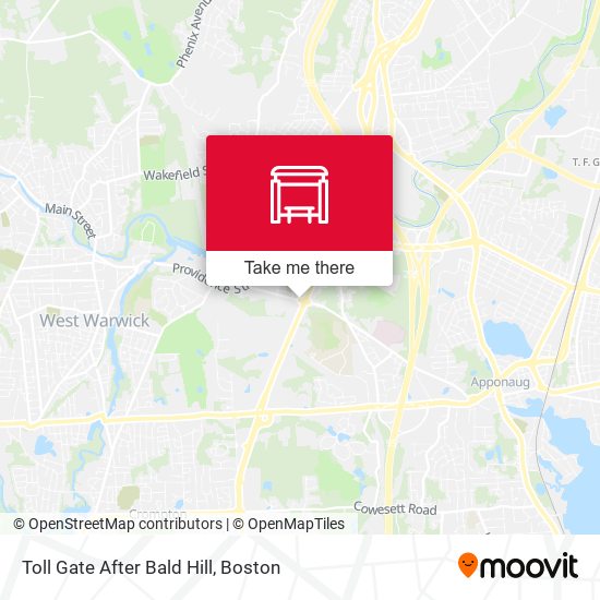 Mapa de Toll Gate After Bald Hill