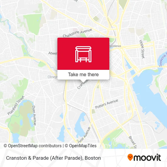 Mapa de Cranston & Parade (After Parade)