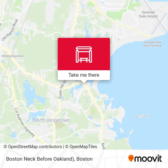 Boston Neck Before Oakland) map