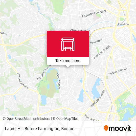 Laurel Hill Before Farmington map