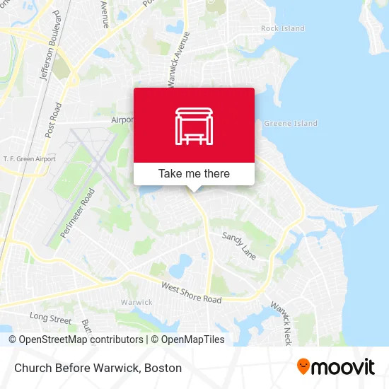 Church Before Warwick map