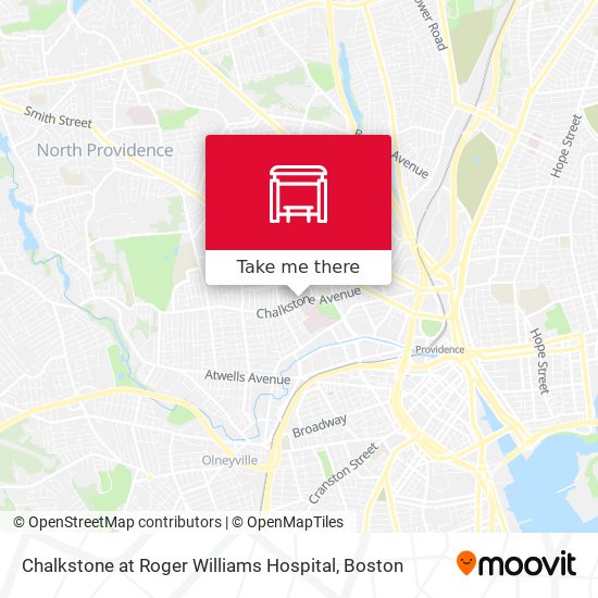 Mapa de Chalkstone at Roger Williams Hospital