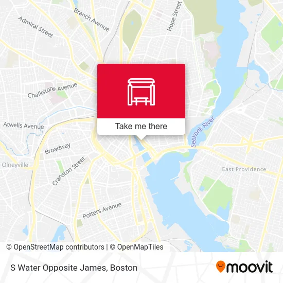 S Water Opposite James map