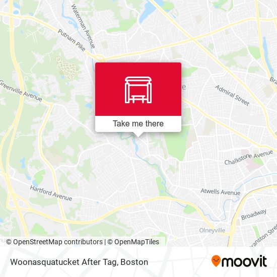 Woonasquatucket After Tag map