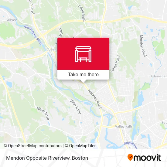 Mendon Opposite Riverview map