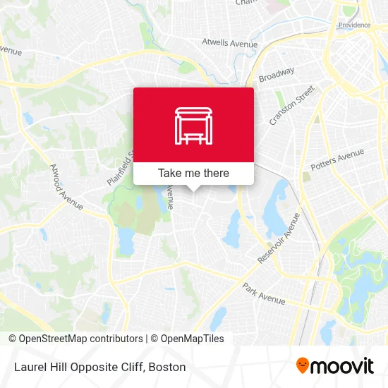 Laurel Hill Opposite Cliff map