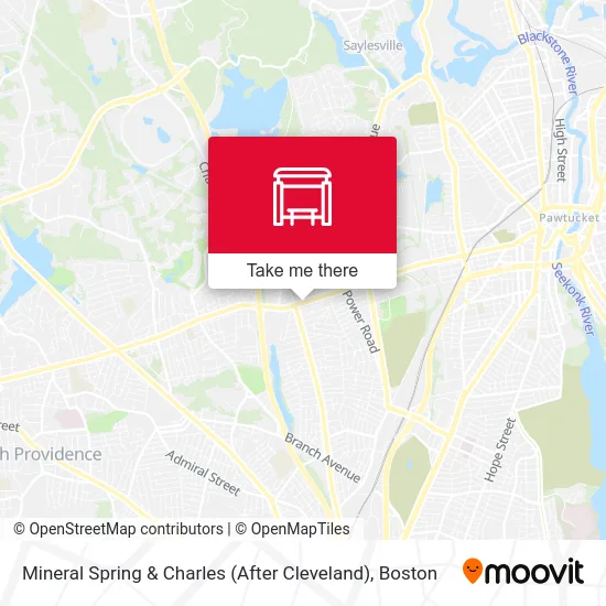 Mineral Spring & Charles (After Cleveland) map