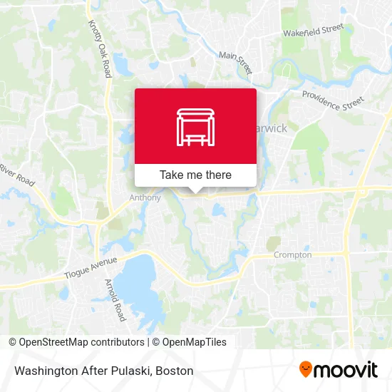 Washington After Pulaski map