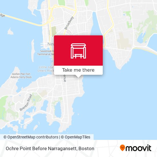 Ochre Point Before Narragansett map
