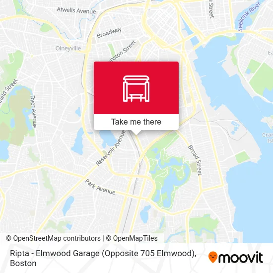 Ripta - Elmwood Garage (Opposite 705 Elmwood) map