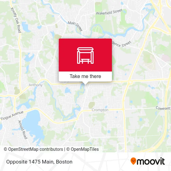 Opposite 1475 Main map