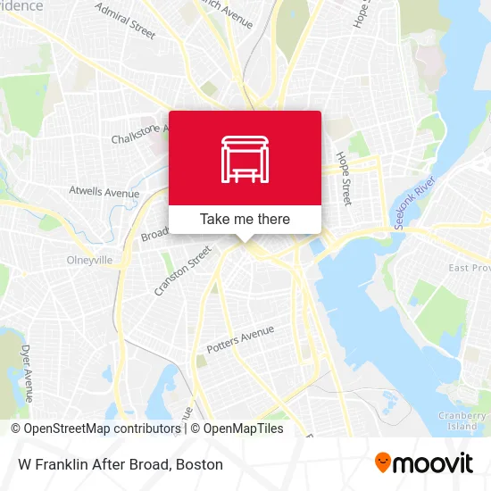 W Franklin After Broad map