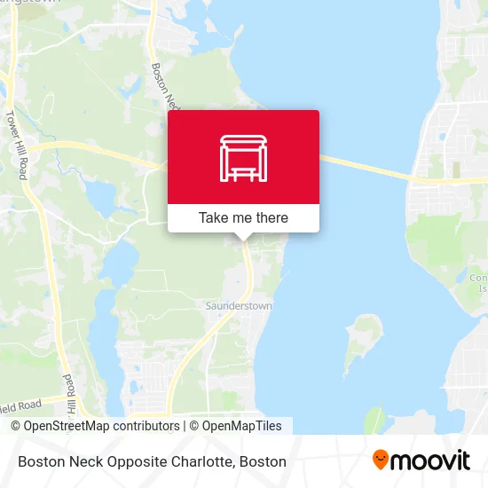 Boston Neck Opposite Charlotte map