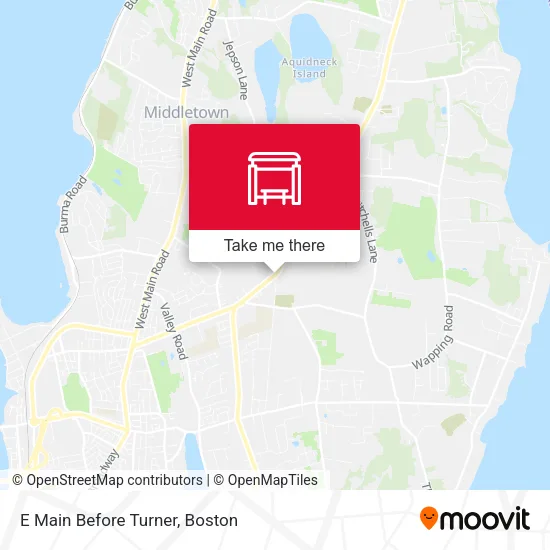 E Main Before Turner map