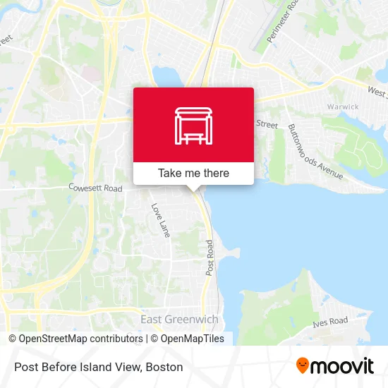 Post Before Island View map
