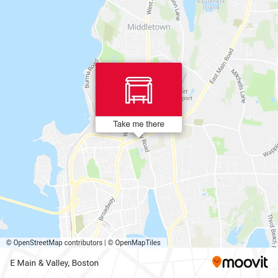 E Main & Valley map