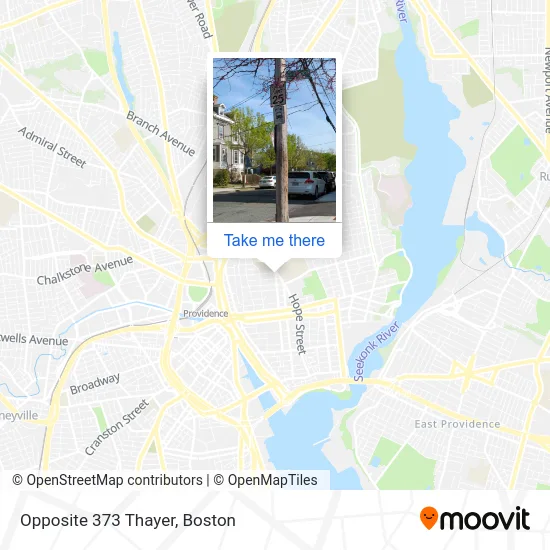 Opposite 373 Thayer map