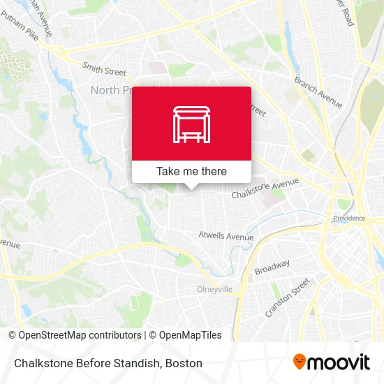 Chalkstone Before Standish map