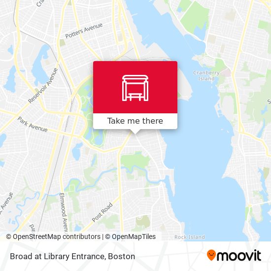 Broad at Library Entrance map