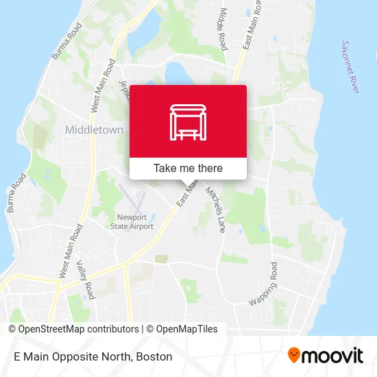 E Main Opposite North map