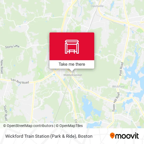 Mapa de Wickford Train Station (Park & Ride)