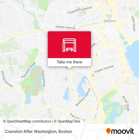 Cranston After Washington map