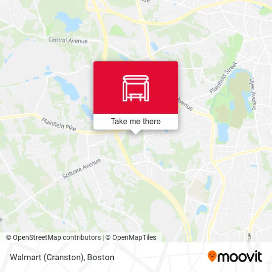 Walmart (Cranston) map