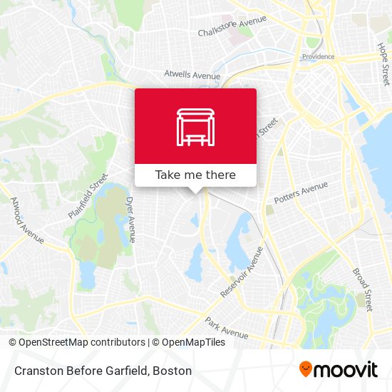 Mapa de Cranston Before Garfield