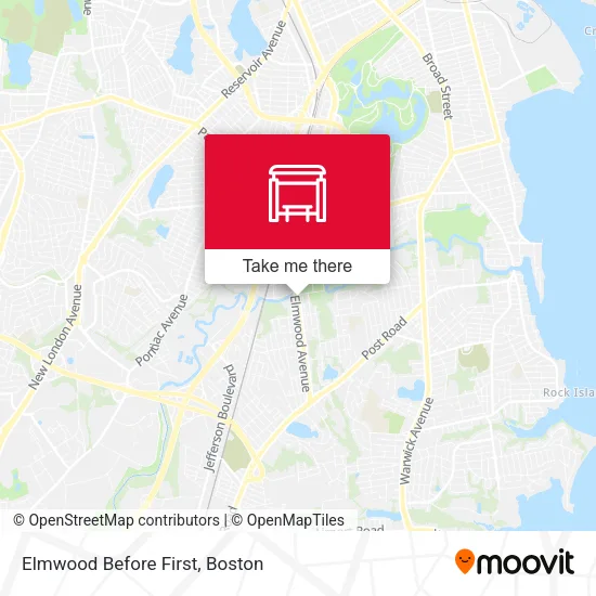 Elmwood Before First map