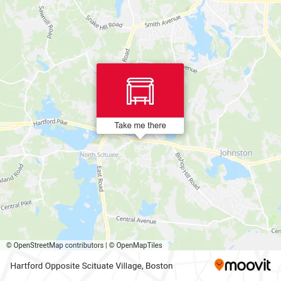 Hartford Opposite Scituate Village map