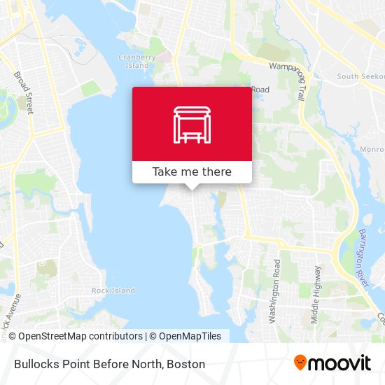 Bullocks Point Before North map