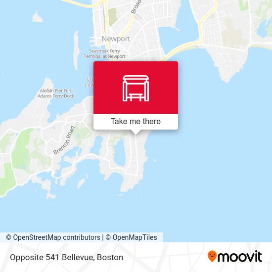 Opposite 541 Bellevue map