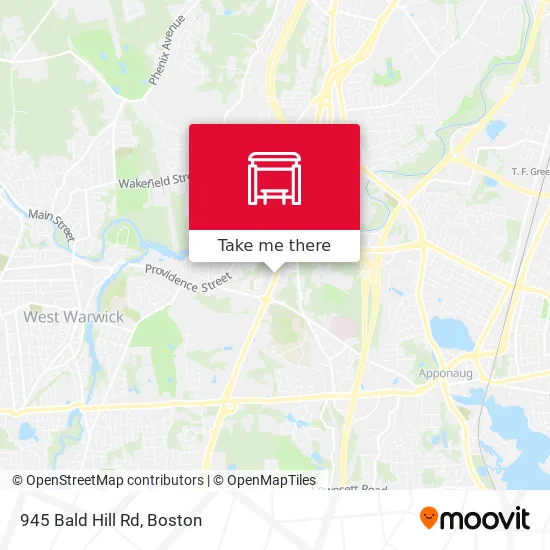 945 Bald Hill Rd map