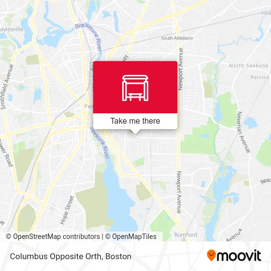 Columbus Opposite Orth map