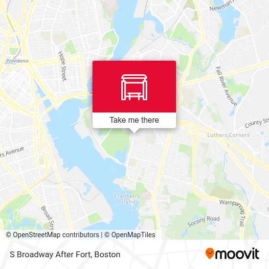 S Broadway After Fort map