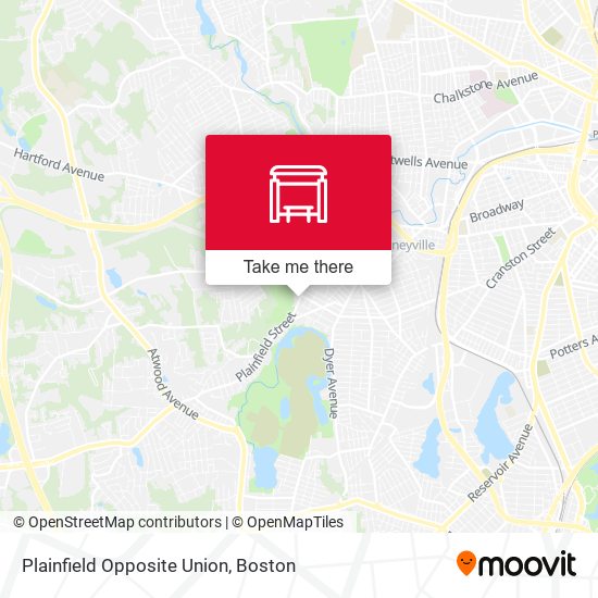 Mapa de Plainfield Opposite Union